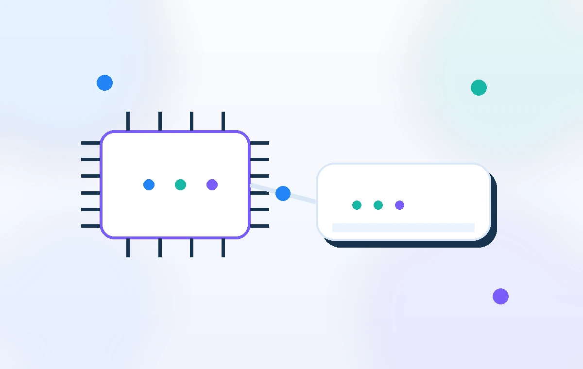 Router firmware chip and network device illustration